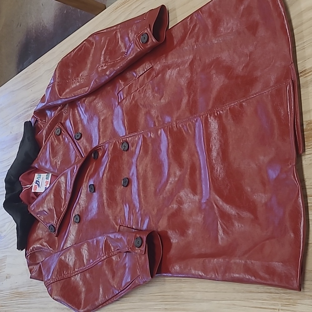 FINDERCUBE NWT VINTAGE Style Faux Leather Men's Jacket